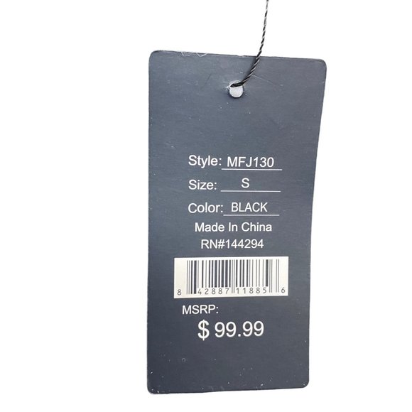 New Men Flannel Light Jacket Black - Picture 4 of 5